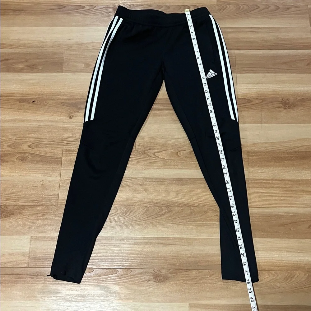 Adidas Black Joggers with White Stripes - Picture 3 of 6